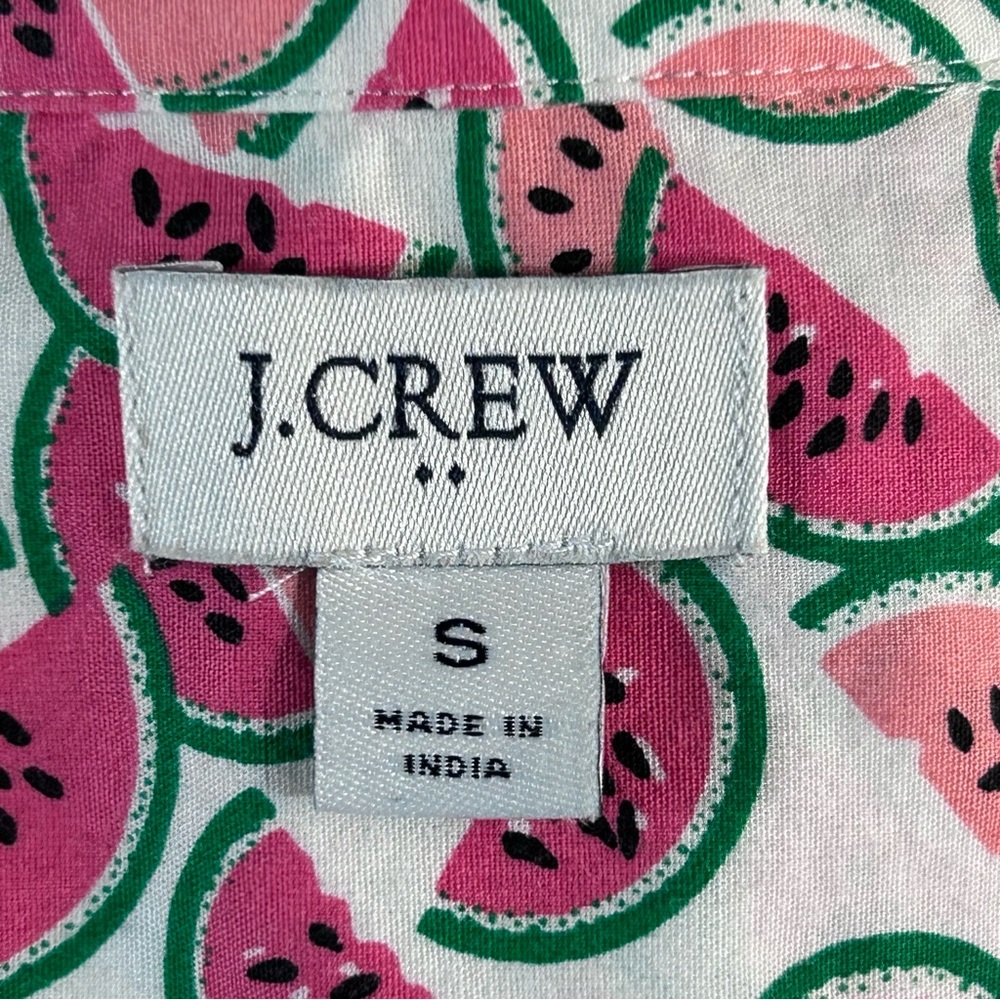 J. CREW Watermelon Print Fitted Button Down Shirt 42 - Picture 4 of 11